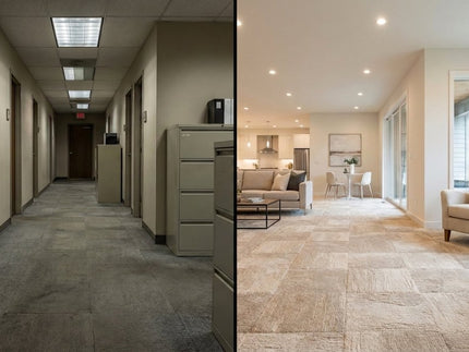 De comeback van tapijttegels: van kantoor naar thuis