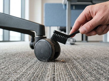Bureaustoelwielen op tapijttegels: schade voorkomen
