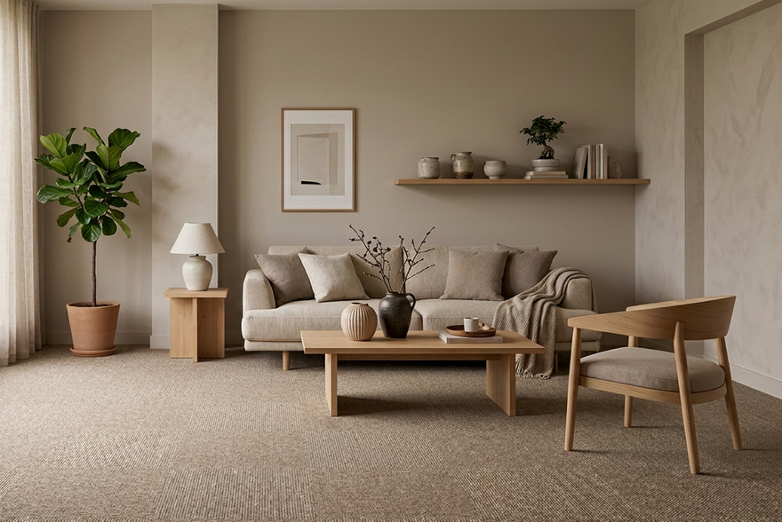 Japandi tapijt: welke kleur en polhoogte passen bij dit interieur?
