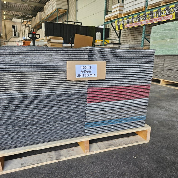 A - keus mix pallet 50x50cm v.a. 50 m2 - Van Heugten Tapijttegels B.V.